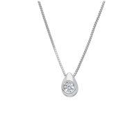 Collana Babila Milano Donna Il gioiello classico in Oro bianco Diamante 0.05 Ct 106268CB - 106268CB